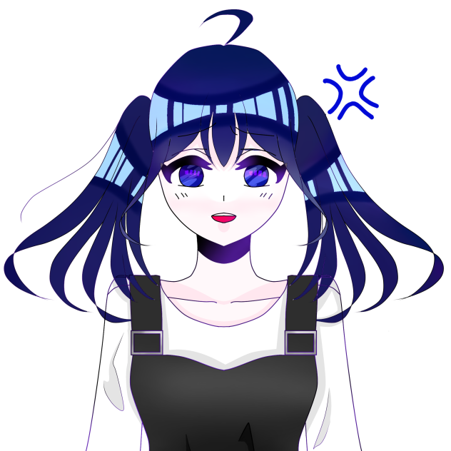 ゆなちゃん立ち絵〜おこ〜