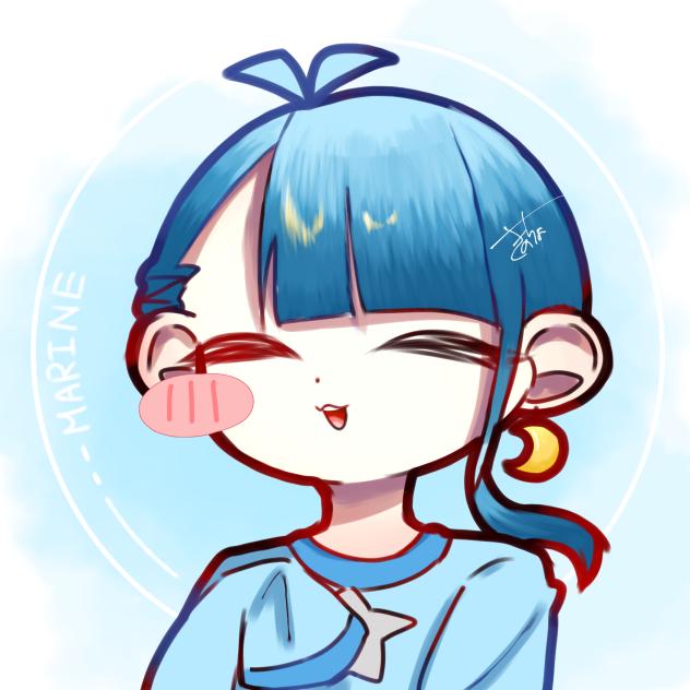ワンドロマリンちゃん🌙🐬