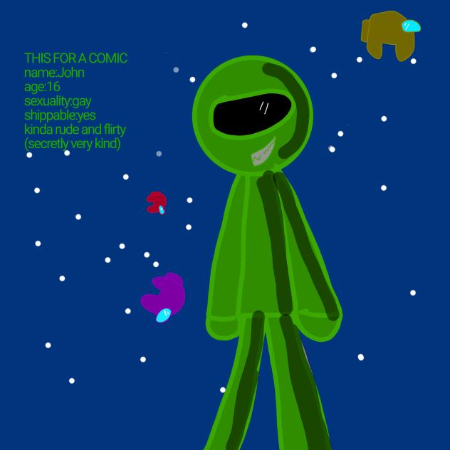 Among us character for comic
