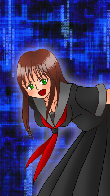 きつねのコンピューター アヤメｖｓテケテケ Ibispaint