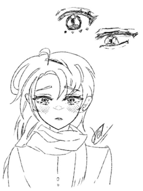 minjye artstyle study ( uncoloured )