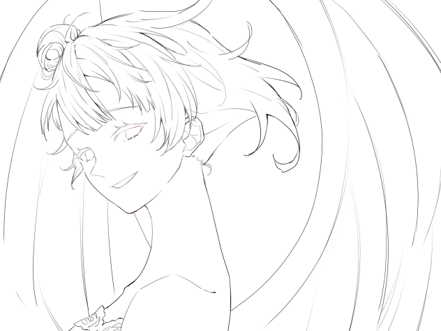 天使໒꒱. ﾟ 線画