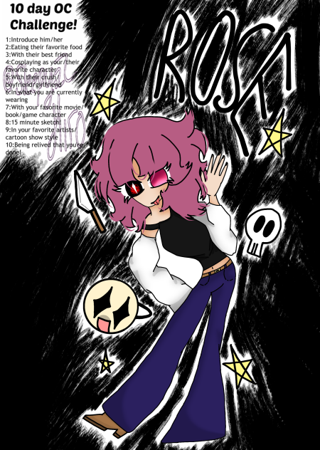 Finished rose sketch