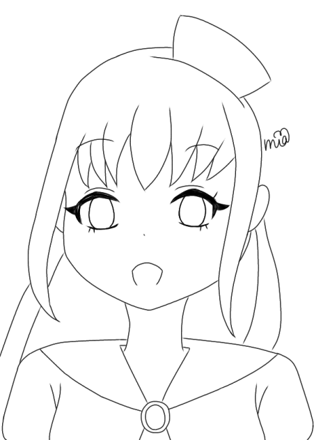 桜咲ク時 線画