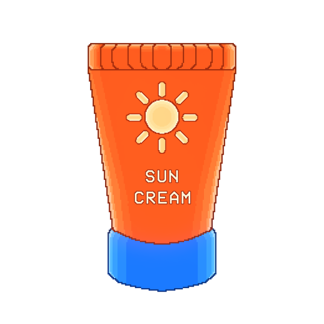 sun cream (pixel)