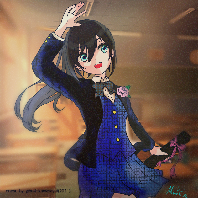 卒業式　ヤヨイさんの線画お借りしました