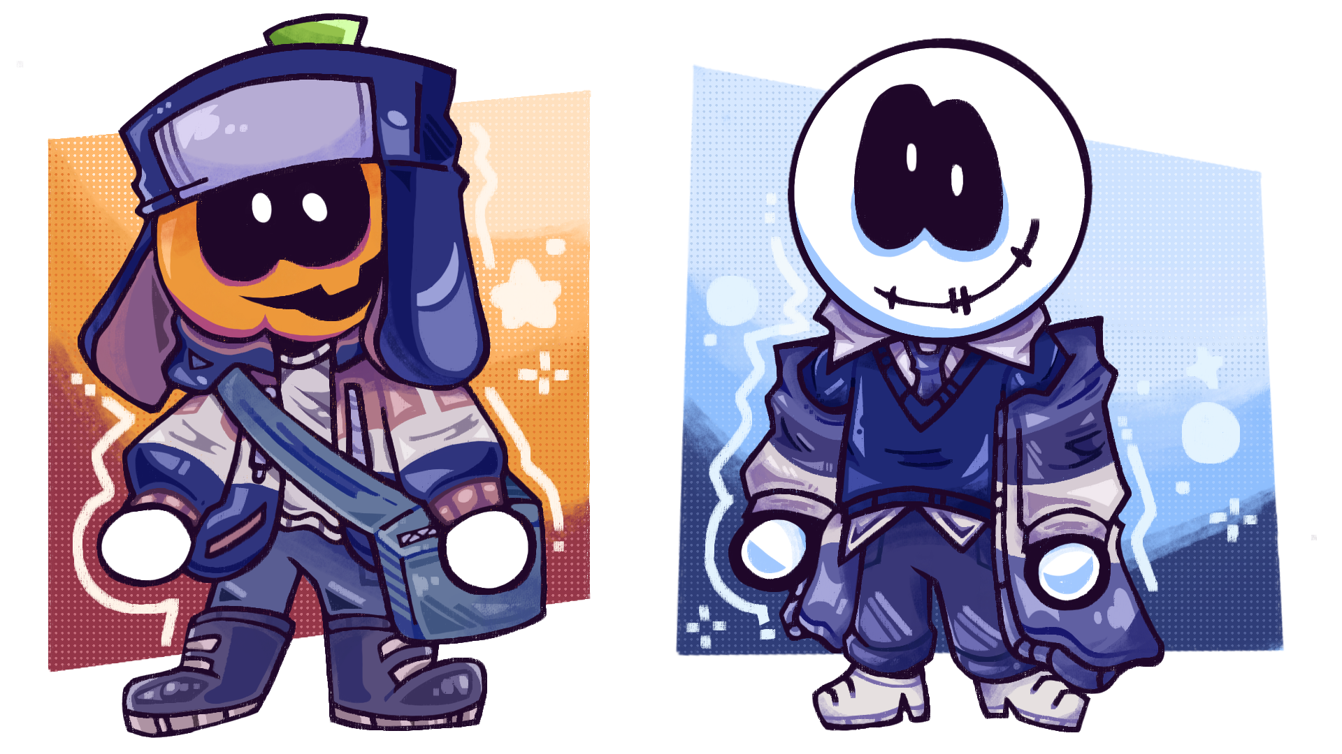 Skid N Pump spooky month au cold front - ibisPaint