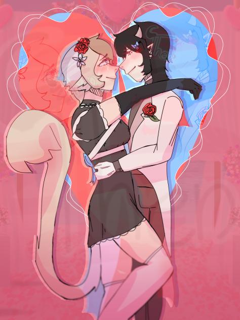 The wedding day ️💙🌹🎀 - ibisPaint