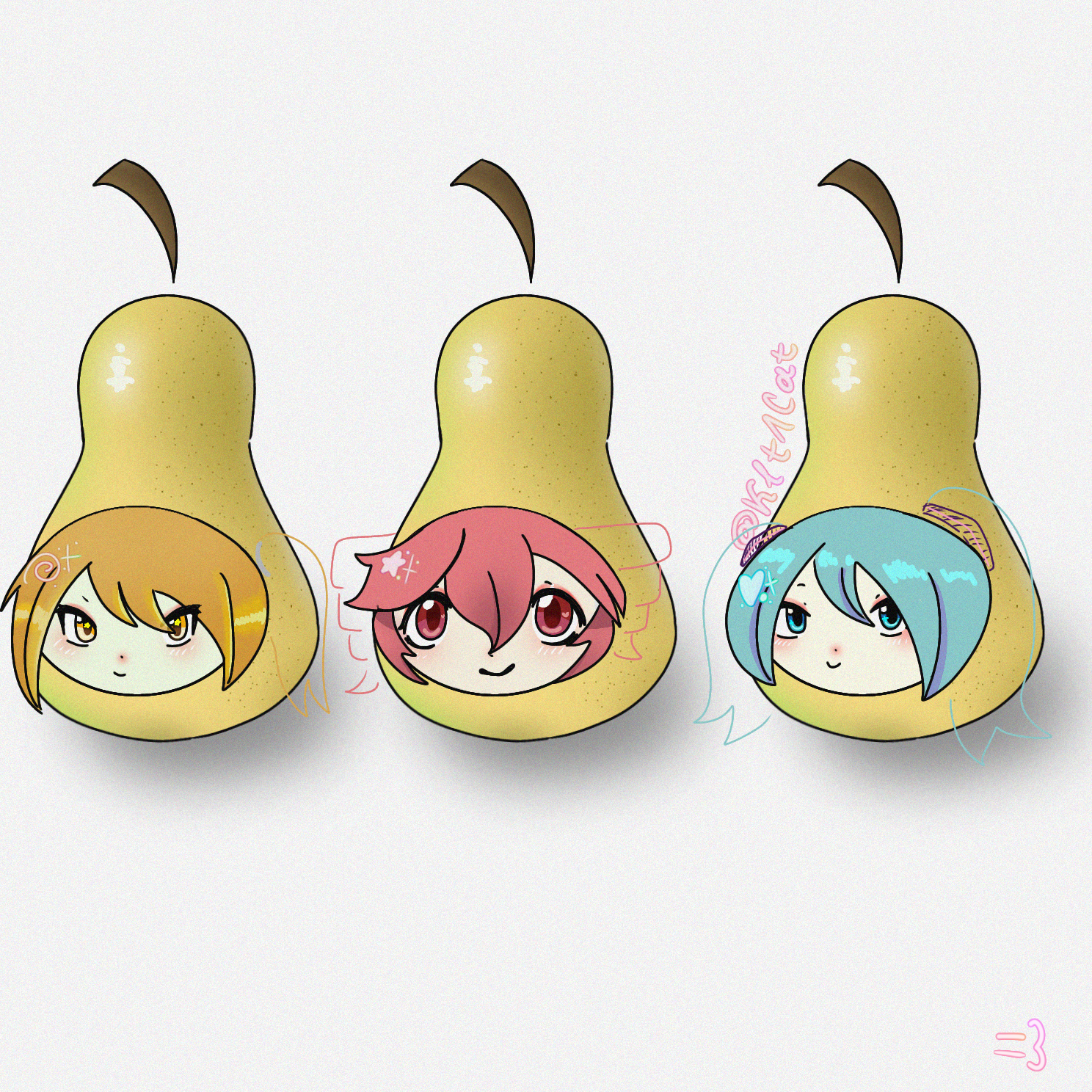 triple pear - ibisPaint