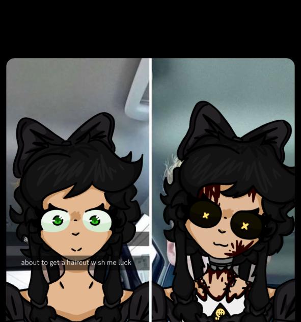 Never letting Cyn be a barber again 😭