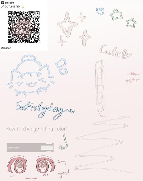 🖊️ Satisfying Outline Pen ❤️