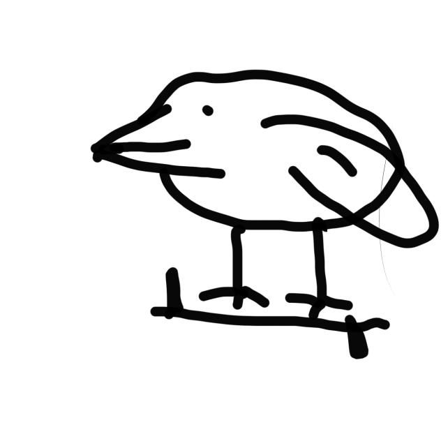my friends artwork bird