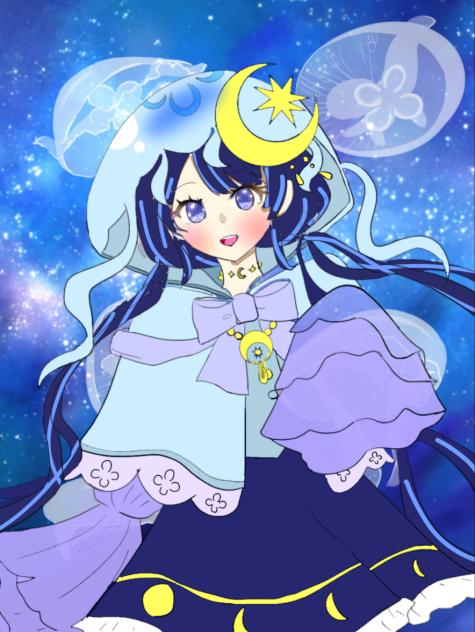 🪼🌙ゆらぎちゃんのぬりえ - ibisPaint