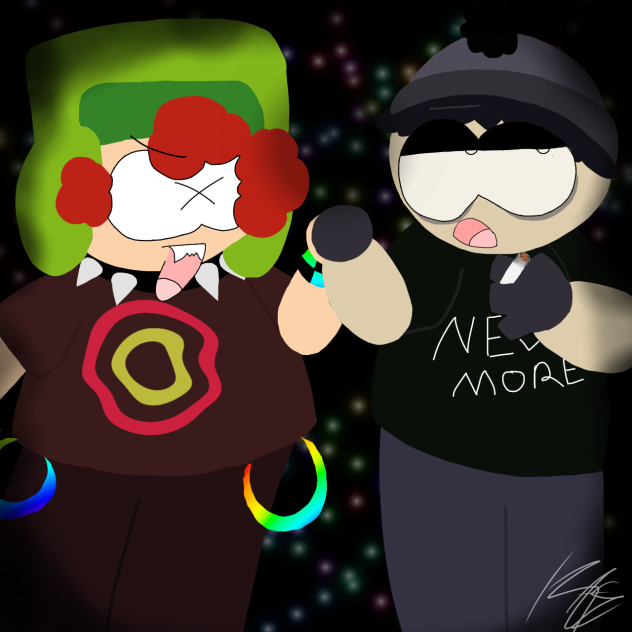 scenecore kyle & goth stan