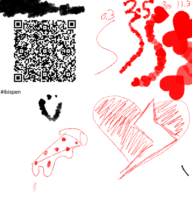 hearts pen - ibisPaint