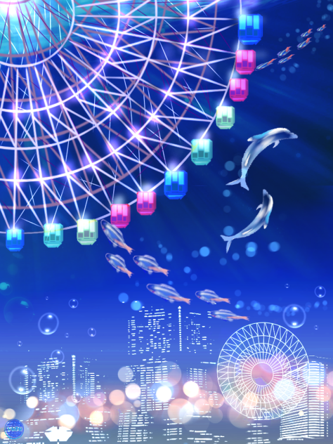 夜の遊園地２