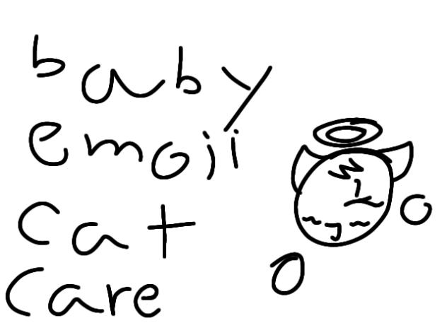 baby emoji cat care!!!