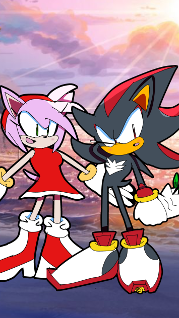 Shadow and amy UwU
