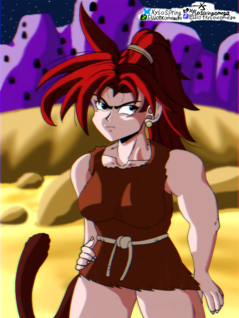 Primitive Saiyan Woman Practice Piece.