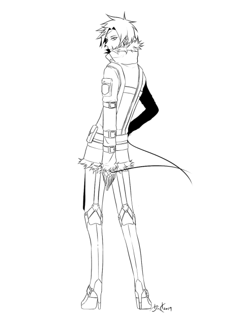 リベリオ・オン・ヒールズ（塗り絵）