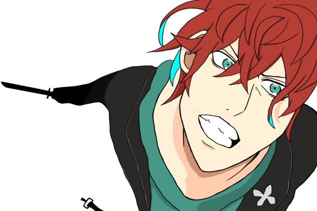 日本刀で斬りかかる独歩