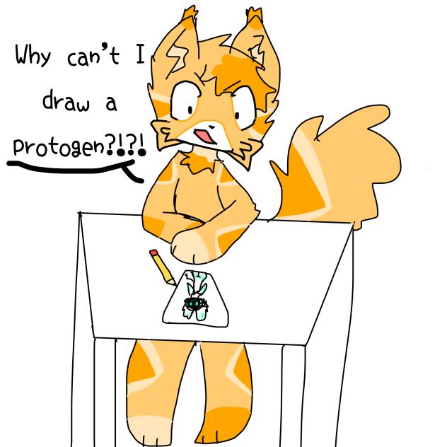 Dude i cant draw protogens