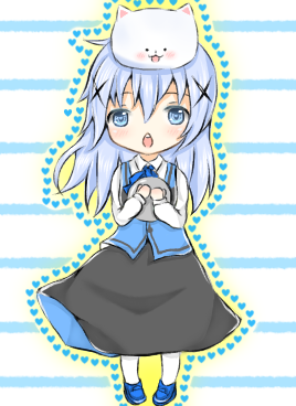 JKがごちうさの「チノ」を描いてみた