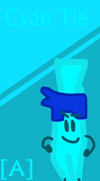 Cyan Tie Voting Icon [aka my object]