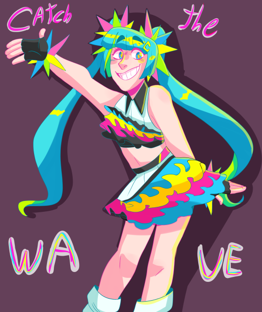 Miku and bright colors