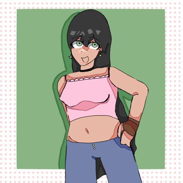 Coolo drawing ⭐️🎀 my new oc named jade! - ibisPaint