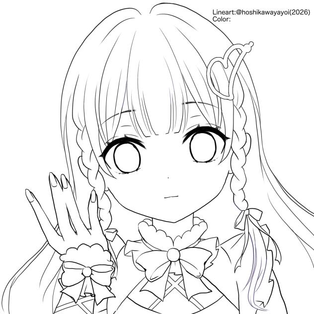 リラ(ぬりえ)