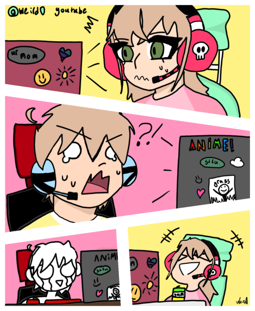 Playing a horror game ;-;