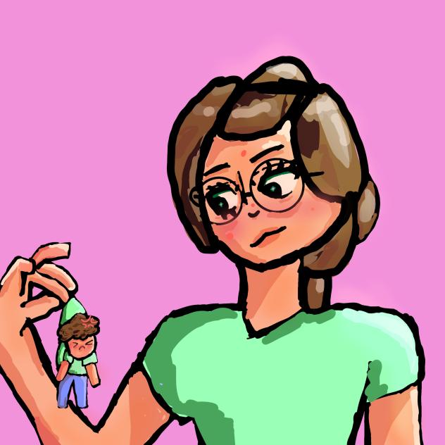 Me with my oc