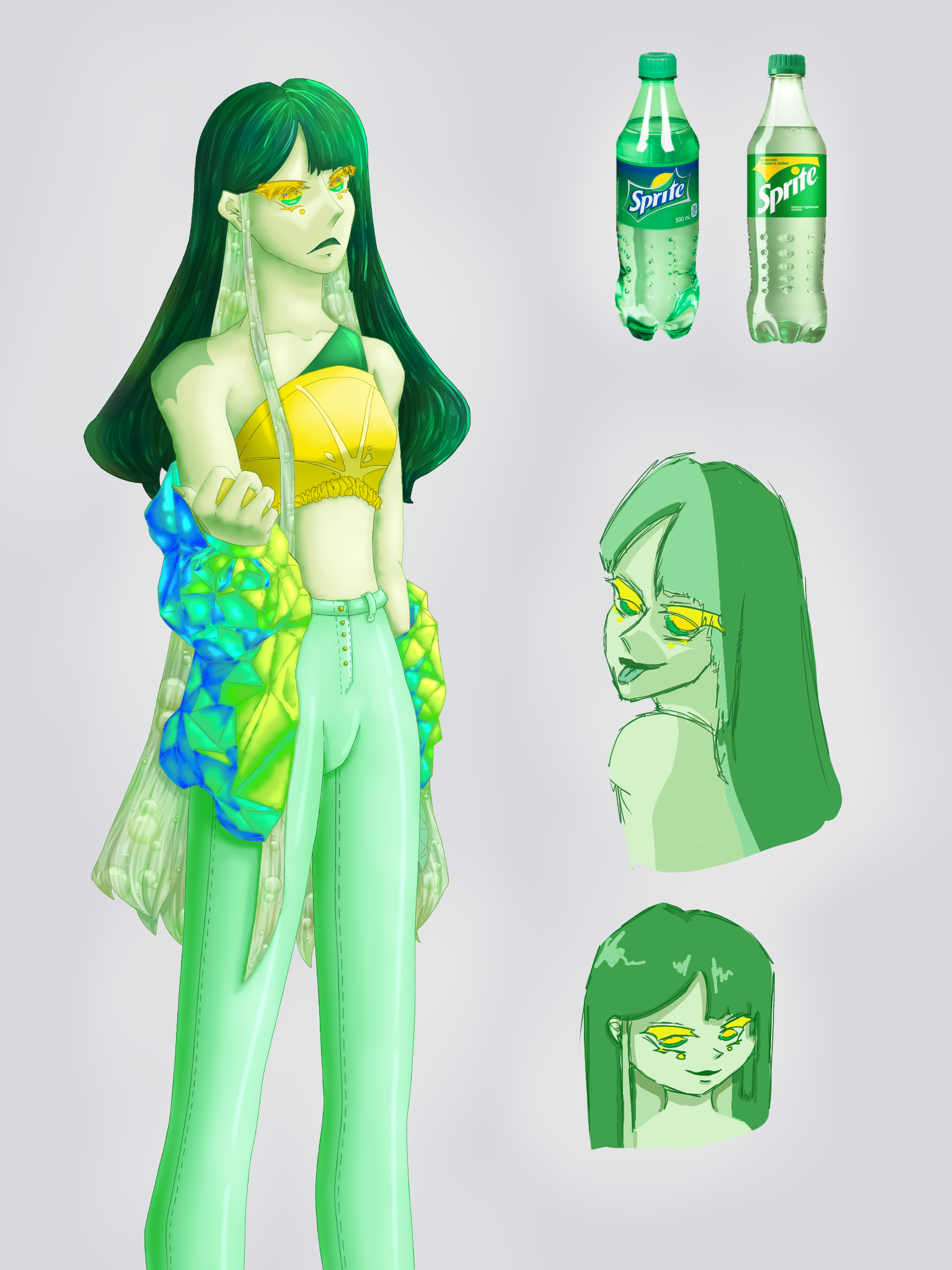 ᕙᕗ humanization of drink ᕙᕗ - ibisPaint