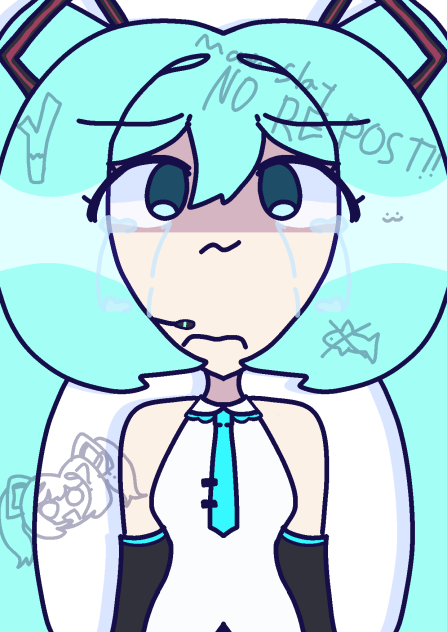 Hatsune Miku when fish