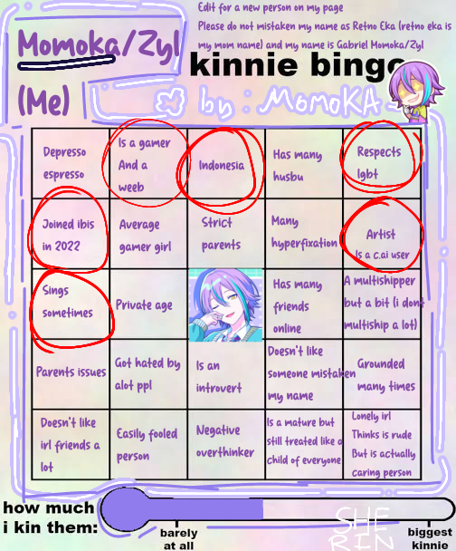 woah!! a kinnie bingo