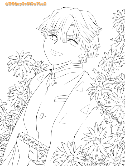 Happy birthday ⚡線画