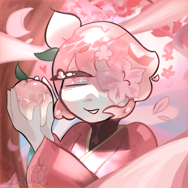 °•. ✿ .•° peach blossom cookie °•. ✿ .•°