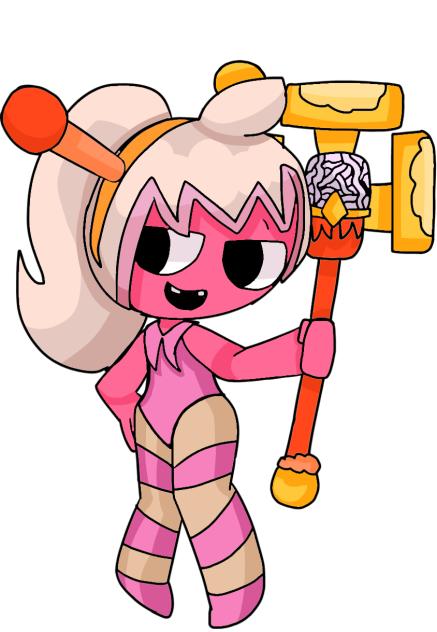 Tinkatuff but as a dandy’s world toon