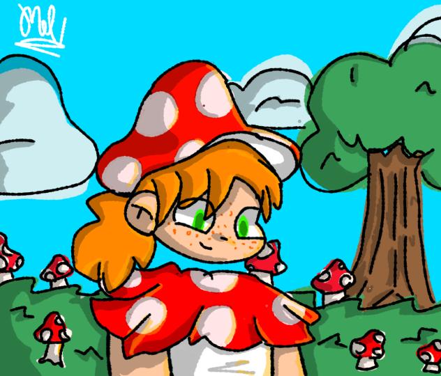 Menina cogumelo 🍄