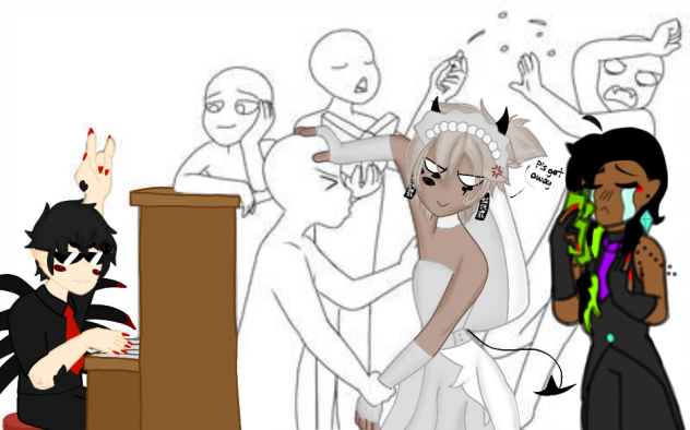 chaotic wedding collab - ibisPaint
