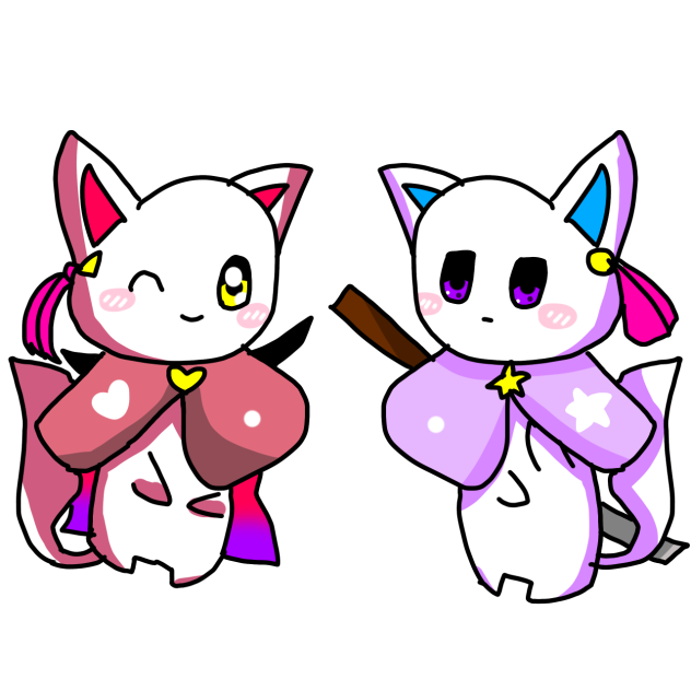 涼猫と闇猫