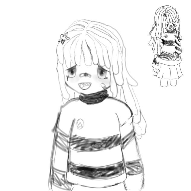 unfinished drawing of friend's oc - ibisPaint