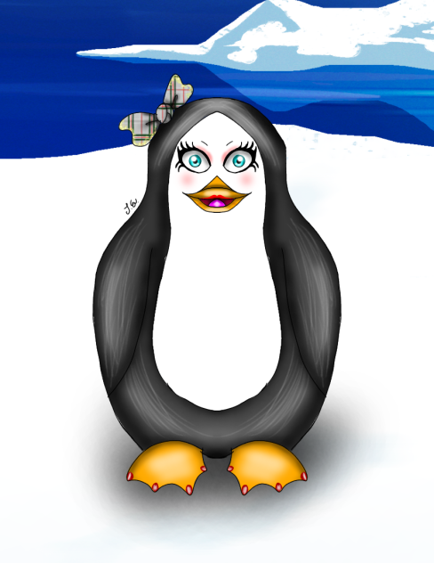 Peggy The Penguin (speed paint) - ibisPaint