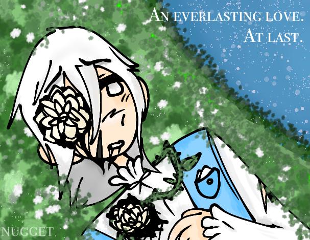 White roses.