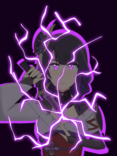Baal Raiden Shogun - ibisPaint