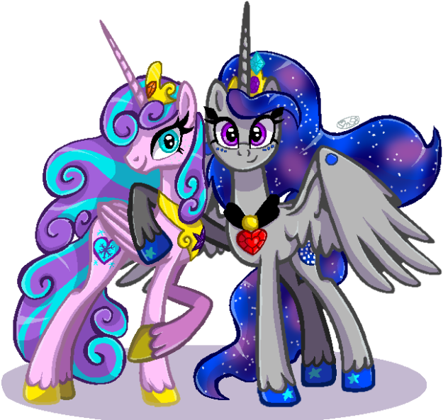 Alicorn Cousins and Rulers of Equestria