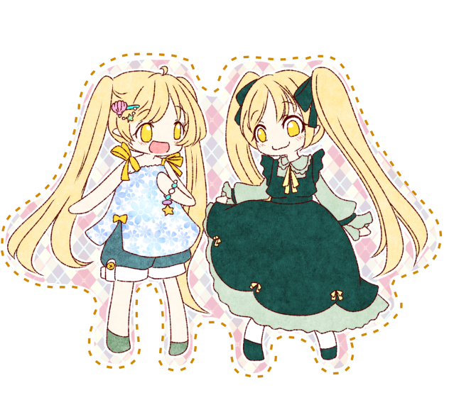 そっくり姉妹の