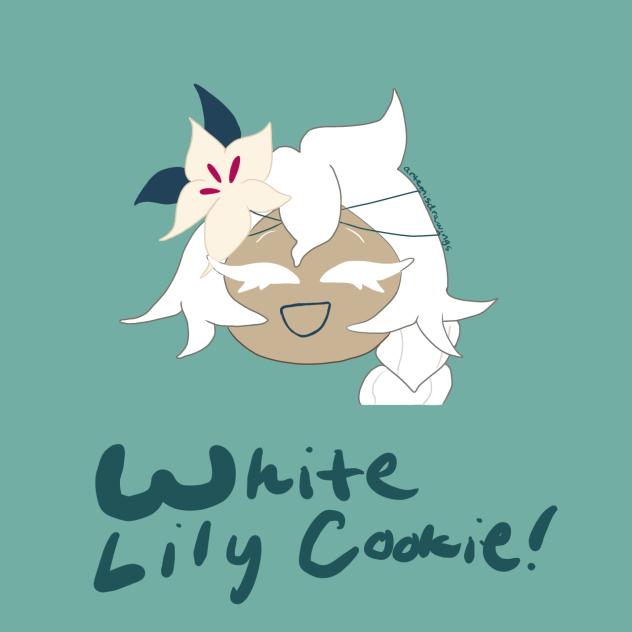 white lily cookie doodle!!