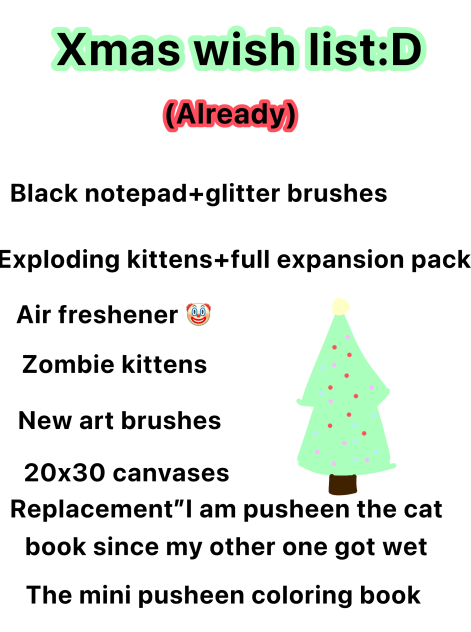 Early wish list 😗